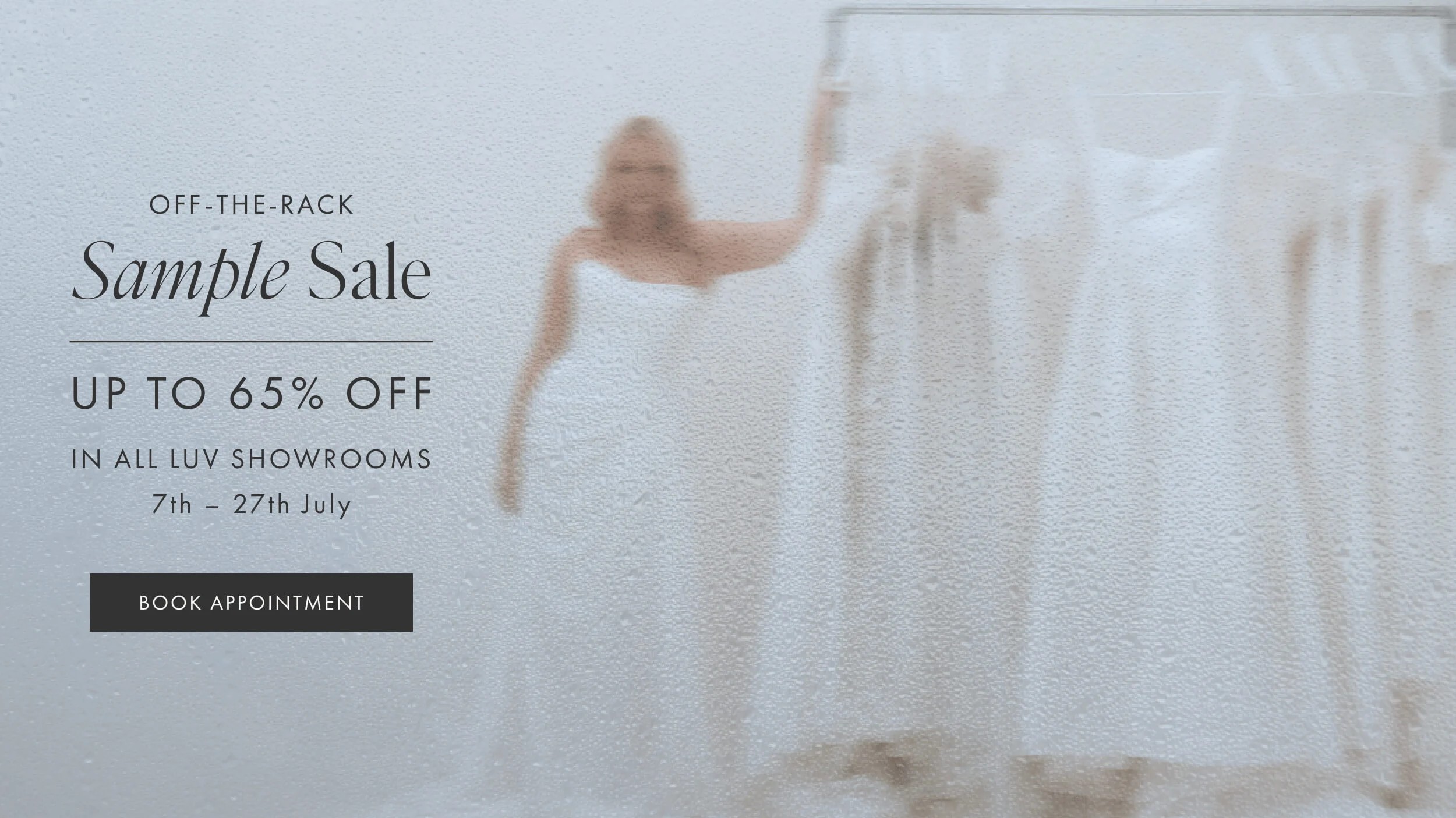 Sample Sale desktop banner
